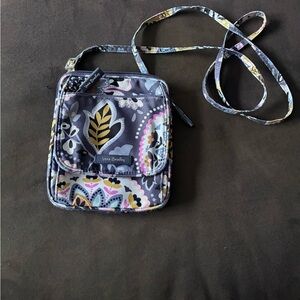 Vera Bradley Navy Floral Pattern Crossbody Bag